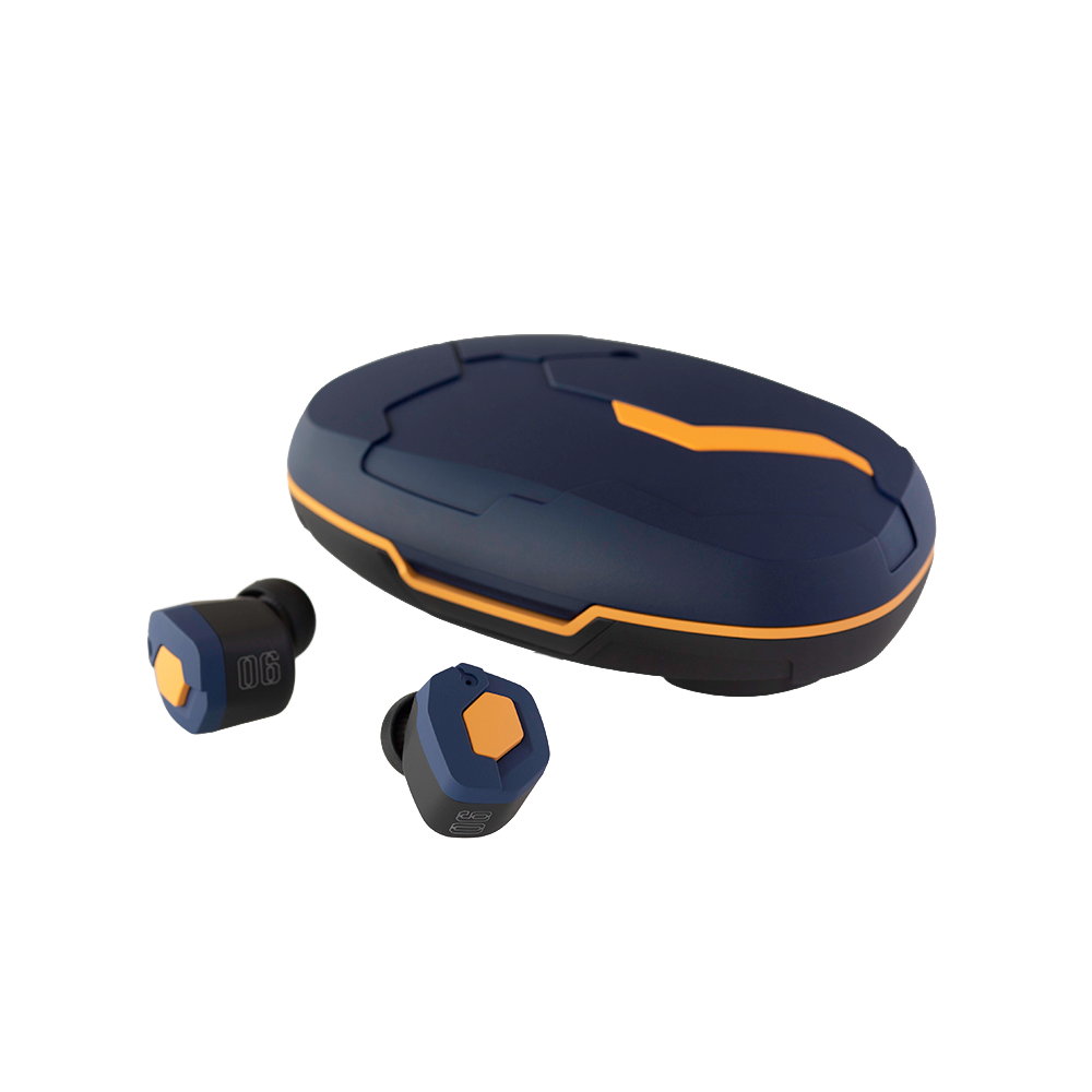 Final Audio Evangelion TWS 06 Dark Blue + Orange