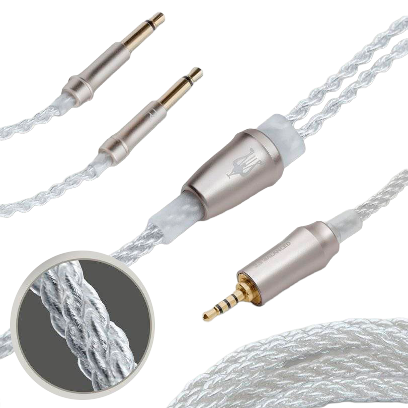 Meze Audio Mono 3.5mm Silver-Plated Upgrade Cable 1.2 m