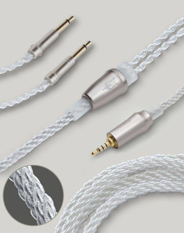 Meze Audio Mono 3.5mm Silver-Plated Upgrade Cable 1.2 m